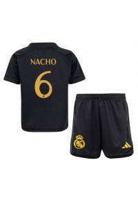 Real Madrid Nacho #6 Jalkapallovaatteet Lasten Kolmas peliasu 2023-24 Lyhythihainen (+ Lyhyet housut)
